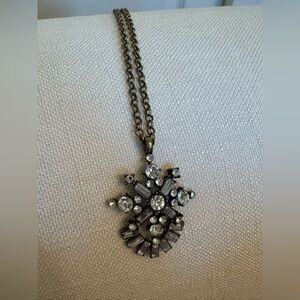 J. Crew Silver Statement Necklace